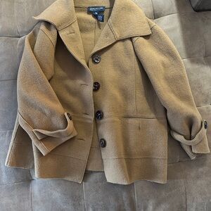 Jones New York Tan Pea Coat